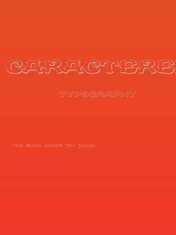 CaractereDoubletBeveled Poster