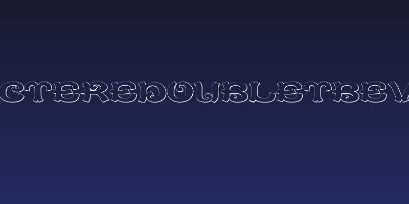 CaractereDoubletBeveled Social Header
