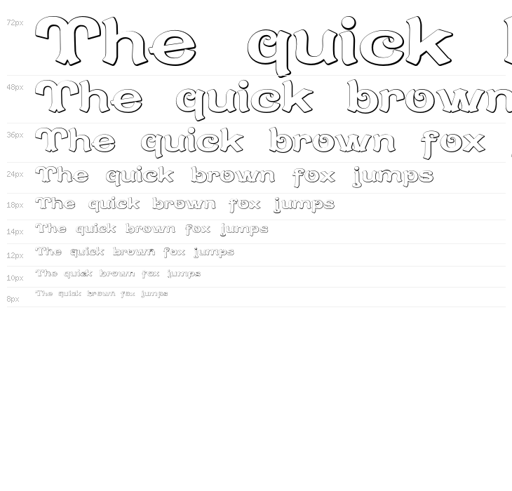 CaractereDoubletBeveled Waterfall