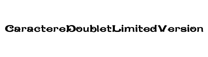 CaractereDoubletLimitedVersion  font caratteri gratis