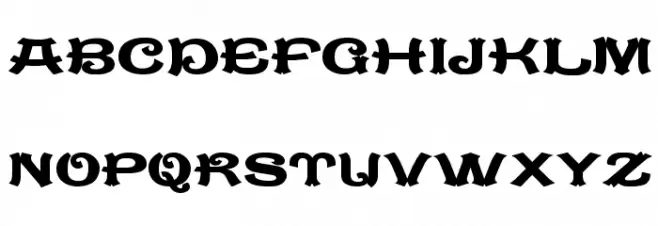 CaractereDoubletLimitedVersion Schriftart Groß
