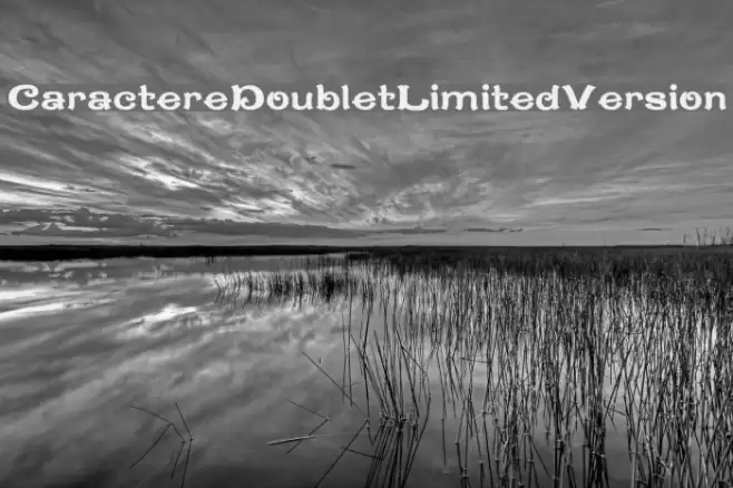 CaractereDoubletLimitedVersion Schriftart examples