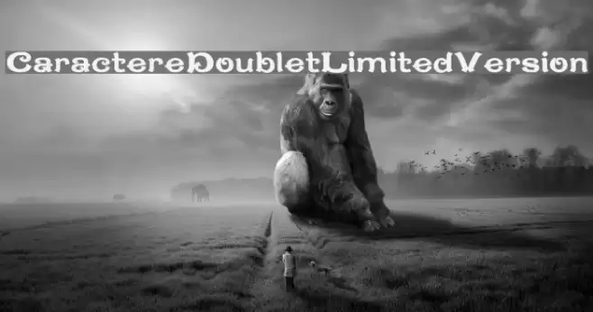 CaractereDoubletLimitedVersion Schriftart examples