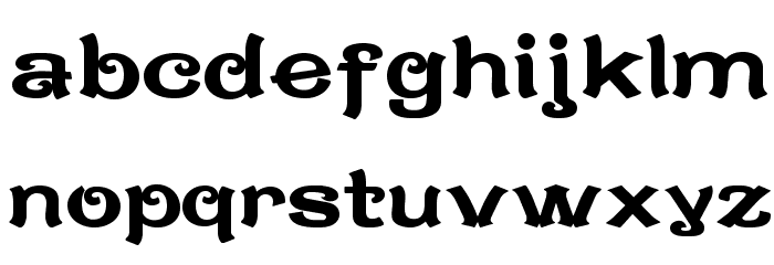 CaractereDoubletLimitedVersion Schriftart Kleinbuchstaben