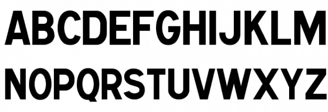 Caracteres L1 Font Litere mici
