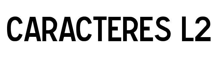 Caracteres L2 Font