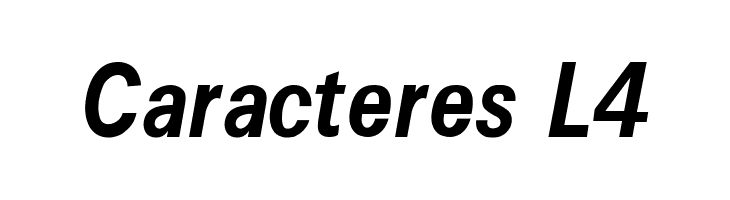 Caracteres L4 Font