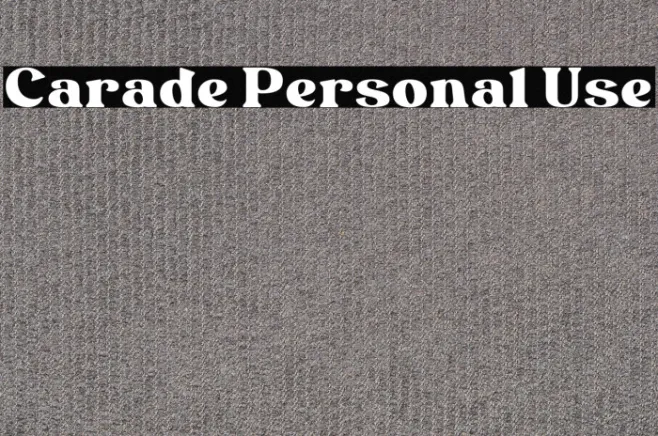 Carade Personal Use Example 2