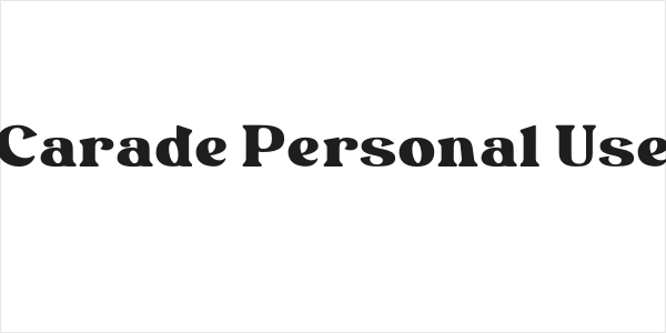 Carade Personal Use Logo