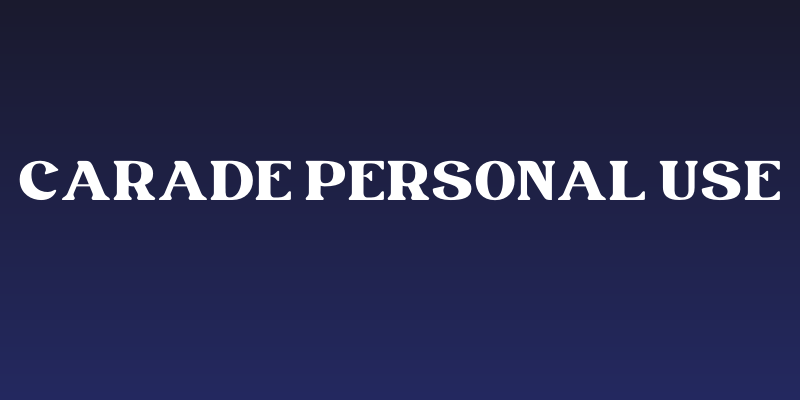 Carade Personal Use Social Header