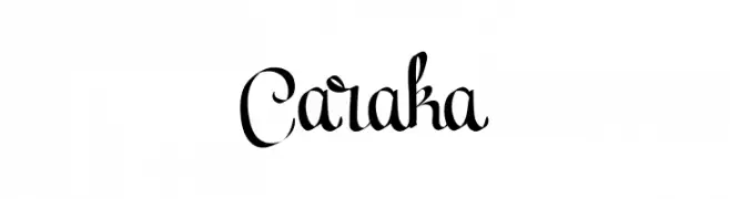 Caraka  フリーフォントのダウンロード
