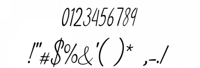 CaralanceSignature Font OTHER CHARS