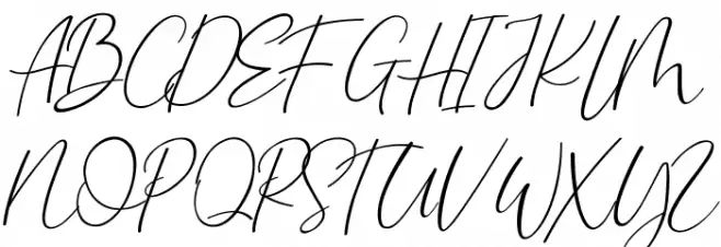 CaralanceSignature フォント 大文字