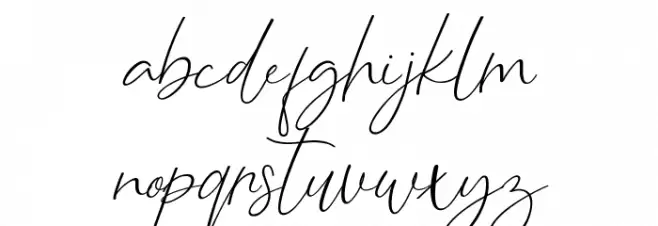 CaralanceSignature フォント 小文字