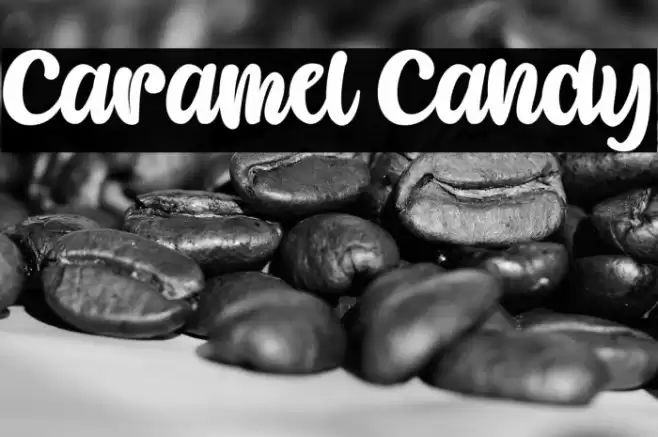 Caramel Candy Font examples