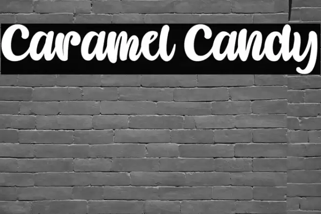 Caramel Candy Font examples
