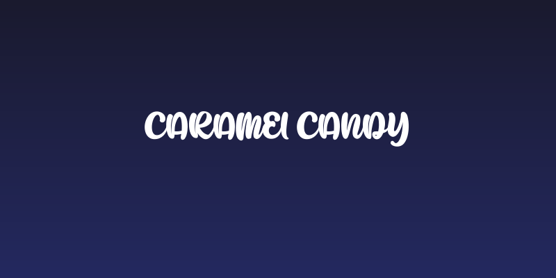 Caramel Candy Social Header