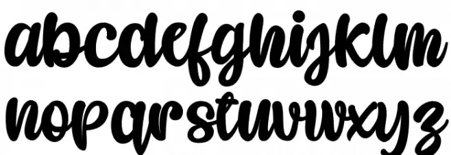 Caramel Candy Font LOWERCASE