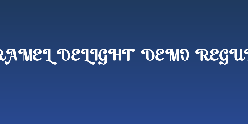 Caramel Delight DEMO Regular Social Header