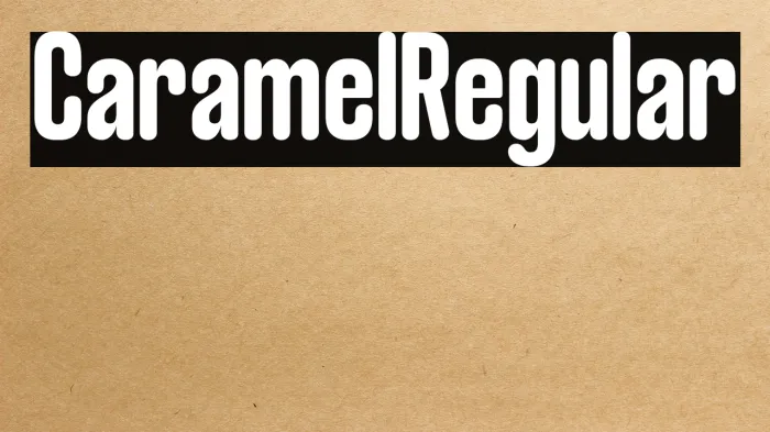 Caramel Regular Example 1