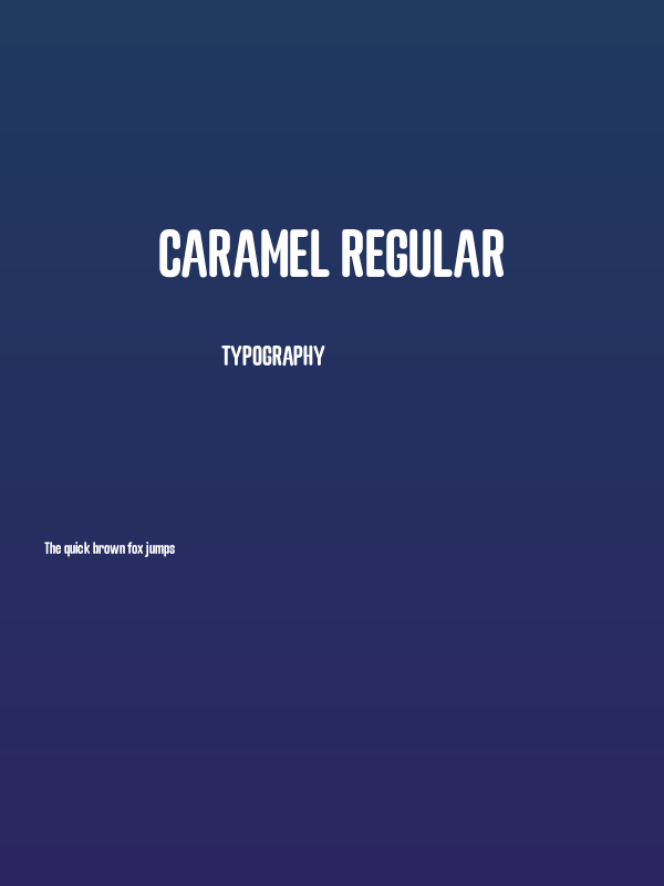 Caramel Regular Poster