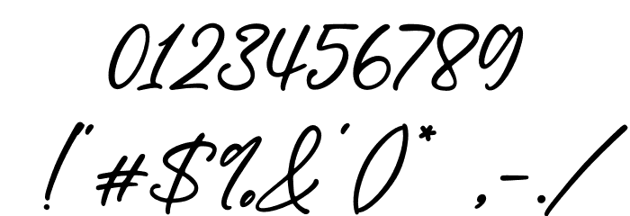 Caramel Font OTHER CHARS