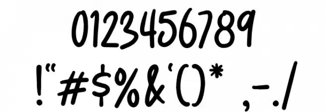 CaramelChestnutDEMO Font OTHER CHARS