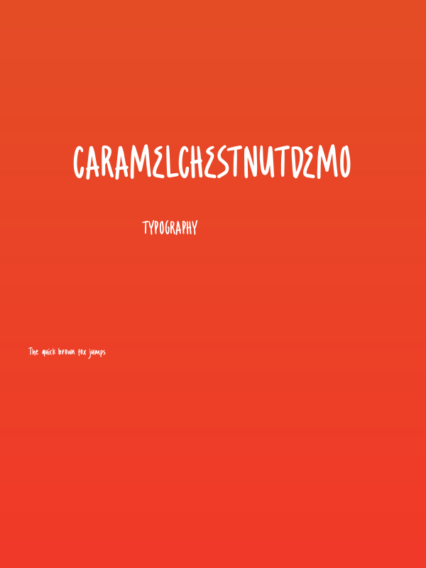 CaramelChestnutDEMO Poster