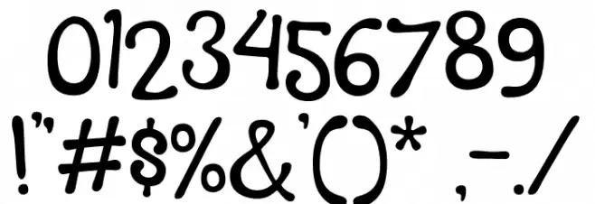 CaramelMacchiatoBouncy Font OTHER CHARS