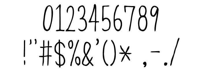 Caramel_condenced Regular Font OTHER CHARS
