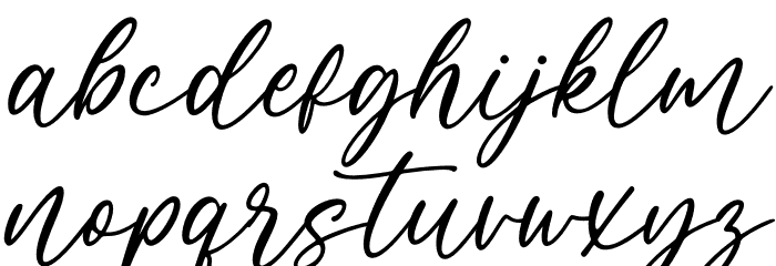 Caramel Font LOWERCASE