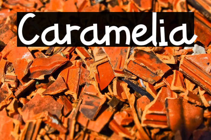 Caramelia Fonte examples