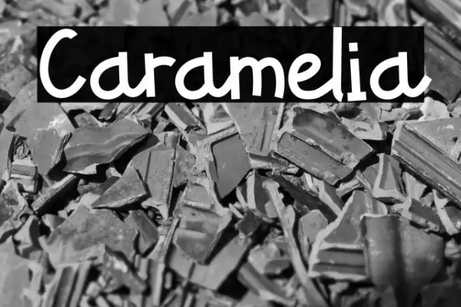 Caramelia Fonte examples