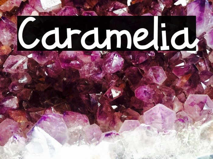 Caramelia Fonte examples