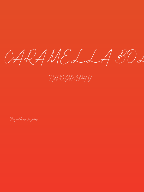 Caramella Bold Poster