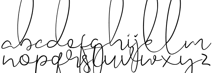 Caramellia Font LOWERCASE