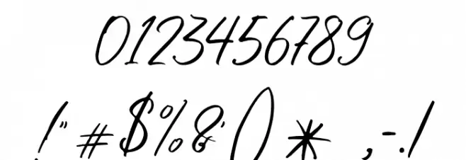 CaramelloFree Font OTHER CHARS