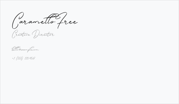 CaramelloFree Business Card