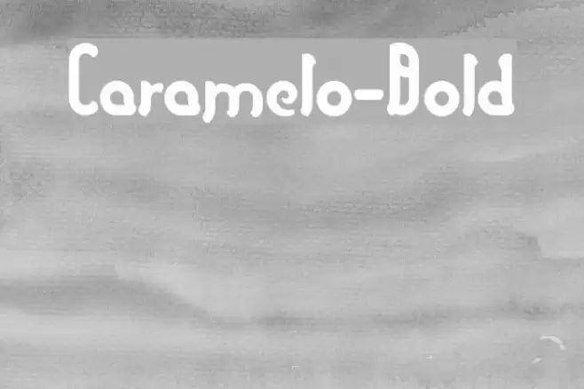 Caramelo-Bold Font examples
