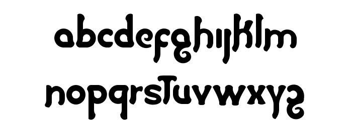 Caramelo-Bold Font LOWERCASE