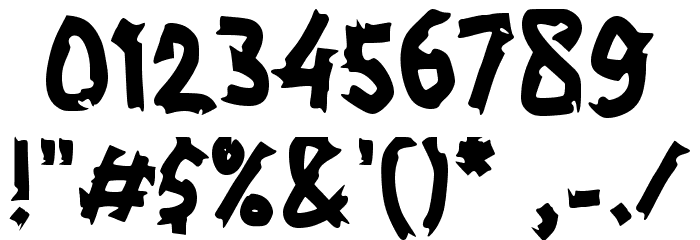 Carango Font OTHER CHARS