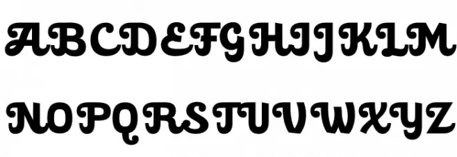 Caraphic Script PERSONAL USE Regular フォント 大文字