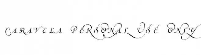 Caravela PERSONAL USE ONLY  font caratteri gratis