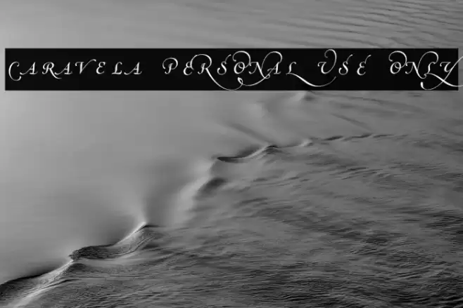 Caravela PERSONAL USE ONLY Font examples