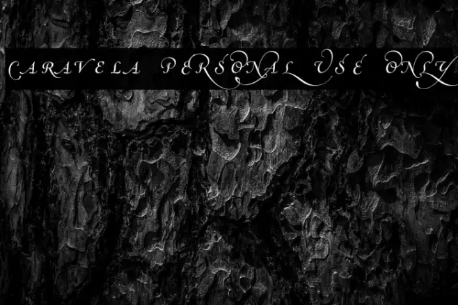 Caravela PERSONAL USE ONLY Font examples