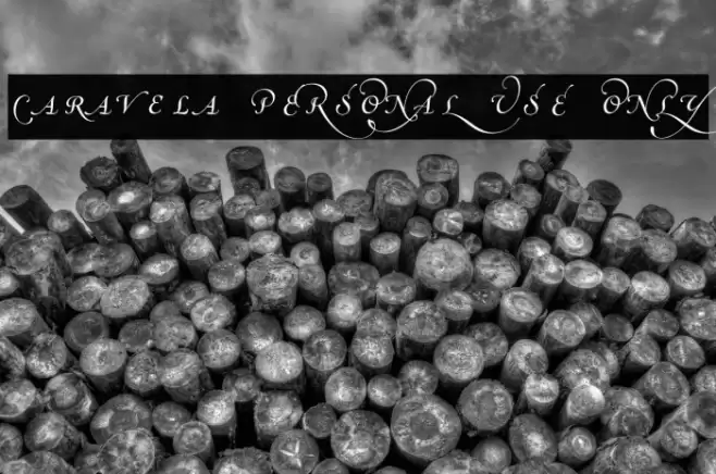 Caravela PERSONAL USE ONLY Font examples