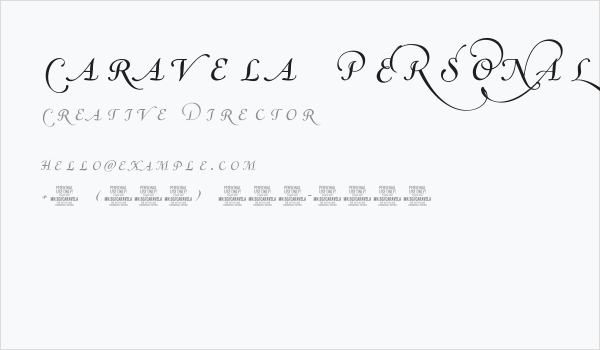 Caravela PERSONAL USE ONLY Business Card