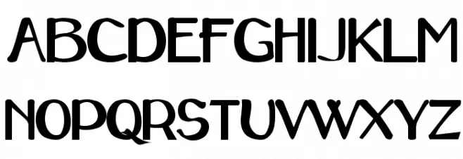 Caraway Regular Font UPPERCASE