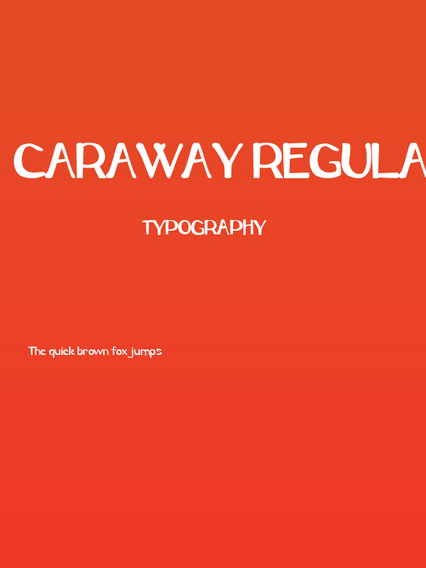Caraway Regular Poster