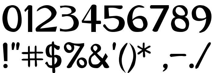 CarawayBold Font OTHER CHARS
